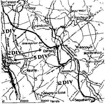 Beaurevoir Line map