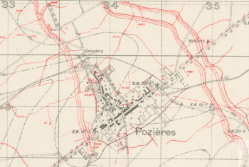 Pozieres trench map