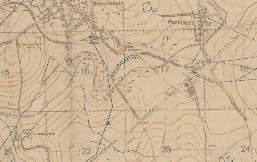 Beaurevoir Trench Map 2.png